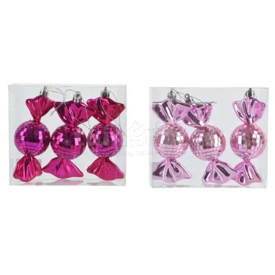 Kerstornament Snoep Foam Assorti 3st Kerstornament Snoep Foam Assorti 3st