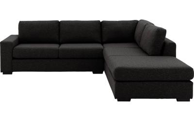 Goossens Hoekbank Lucca Met Ligelement grijs, stof, 2,5-zits, stijlvol landelijk met ligelement rechts Goossens Hoekbank Lucca Met Ligelement grijs, stof, 2,5-zits, stijlvol landelijk met ligelement rechts