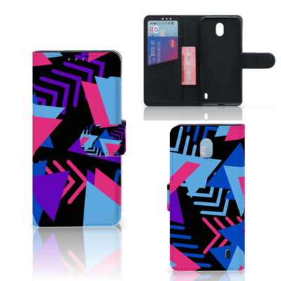 Nokia 1 Plus Book Case Funky Triangle Nokia 1 Plus Book Case Funky Triangle