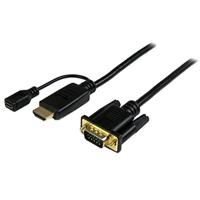 StarTech.com 3m actieve HDMI naar VGA converter kabel - HDMI naar VGA adapter 300cm - zwart - 1920x1200 / 1080p - thumbnail