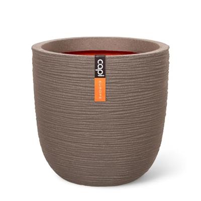 Pot bol Rib NL 35x34 warm taupe bloempot Capi Europe - Capi europe