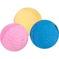 Kattenspeeltje Bal Spungy 4 cm Flamingo Willekeurig - thumbnail