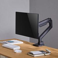 LogiLink BP0168 Monitor-tafelbeugel 1-voudig Zwart Draaibaar, In hoogte verstelbaar, Kantelbaar, Roteerbaar, Zwenkbaar - thumbnail