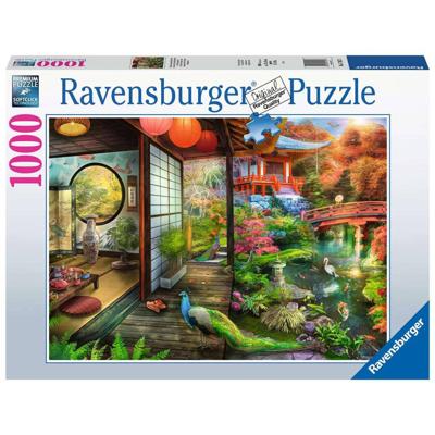 Puzzel Ravensburger Theehuis Japanse tuin 1000 stukjes