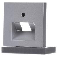 Gira E2 inzetplaat voor UAE datadoos aluminium - thumbnail