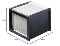 Helit Hangmappendoos H6110092 H6110092 Zwart, Rood 1 stuk(s) - thumbnail