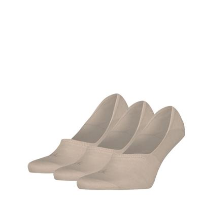 Calvin Klein Footies Heren Mid Cut 3-pack Beige-39/42 Calvin Klein Footies Heren Mid Cut 3-pack Beige-39/42