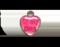 Bedel Hart Love My Dog en Pootafdruk Roze - thumbnail