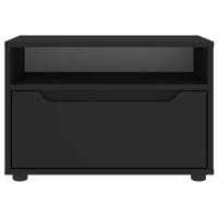 Tv-meubel VISNES 60x40x38 cm bewerkt hout zwart - thumbnail