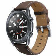 Premium Leather bandje - Donkerbruin - Samsung Galaxy Watch - 42mm Premium Leather bandje - Donkerbruin - Samsung Galaxy Watch - 42mm