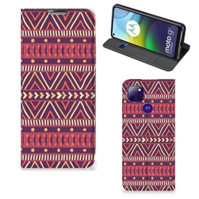 Motorola Moto G9 Power | Hoesje met Magneet | Aztec Paars