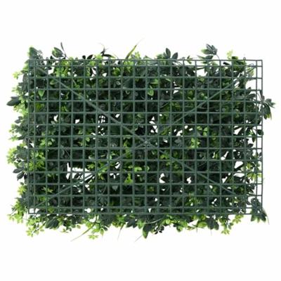 VidaXL Hek met kunstbladeren 24 st 40x60 cm groen VidaXL Hek met kunstbladeren 24 st 40x60 cm groen