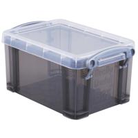 Really Useful Box 0,7 liter, transparant smoke - thumbnail