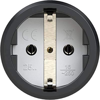 PCE 2510-sr Koppeling met randaarde Rubber, Thermoplast 250 V Zwart, Rood