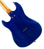 Flight Rock Series Pathfinder Tenor Transparent Blue elektrische solid body ukelele met gigbag - thumbnail