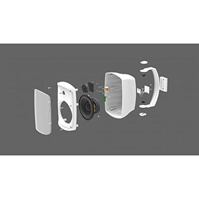 Monacor WALL-06T/WS PA-wandluidspreker 4 W Wit 1 stuk(s)