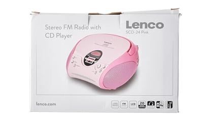 Draagbare FM-radio met CD Pink