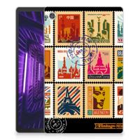 Lenovo Tab M10 Plus | Hip Hoesje | Postzegels - thumbnail