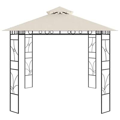 VidaXL Prieel 160 g/m² 4x3x2,7 m crèmekleurig