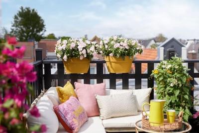 Elho Vibia Campana flower bridge 40 cm honinggeel - thumbnail