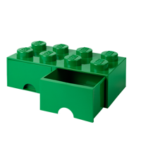 Room Copenhagen LEGO Brick Drawer 8 Groen opbergdoos - thumbnail