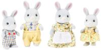 Set Poppen Sylvanian Families Family Gray Rabbit - thumbnail