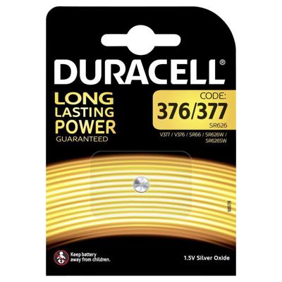 Batterij duracell 377 duralock zilver oxide | 10 stuks