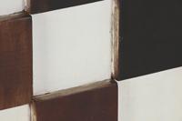 Wanddecoratie Home ESPRIT Wit Zwart Natuurlijk Modern 90 x 4 x 90 cm - thumbnail