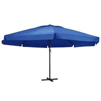 VidaXL Parasol met aluminium paal 500 cm azuurblauw - thumbnail