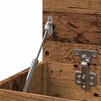 Schoenenbank 80x30x45 cm bewerkt hout oud houtkleurig - thumbnail