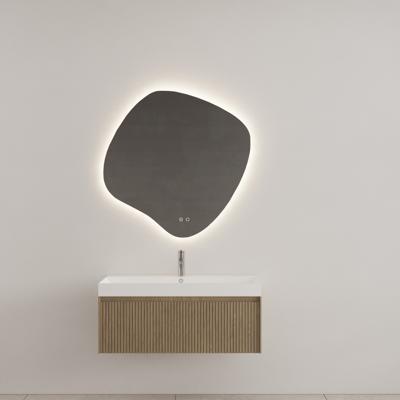 Badkamermeubel Gliss Design Timotheus 100 cm Ash Grey (Keuze Wastafel)