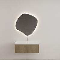 Badkamermeubel Gliss Design Timotheus 100 cm Ash Grey (Keuze Wastafel) - thumbnail