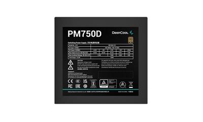 DeepCool PM750D power supply unit 750 W 20+4 pin ATX ATX Zwart - thumbnail