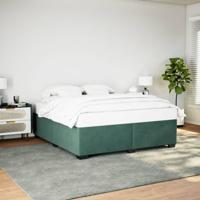 Bedframe zonder matras 180x200 cm fluweel donkergroen - thumbnail