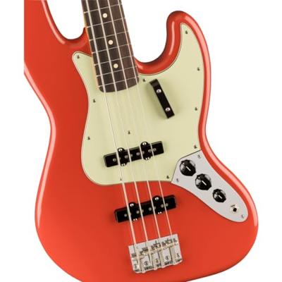 Fender Vintera II 60s Jazz Bass RW Fiesta Red elektrische basgitaar met deluxe gigbag