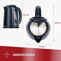 MPM MCZ-85/G1 waterkoker 1,7 l 2200 W Zwart - thumbnail