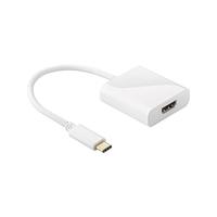 USB-C naar HDMI kabel - 3840*2160p @ 60Hz & 3D - USB-C adapterkabel - 0,2 meter - Wit - thumbnail