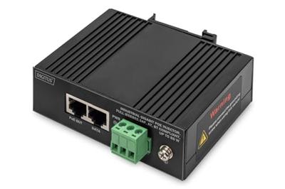 Digitus DN-651141 PoE-injector 10 / 100 / 1000 MBit/s IEEE 802.3af (12.95 W), IEEE 802.3at (25.5 W), IEEE 802.3bt, IEEE 802.3at (30 W), IEEE 802.3af (15.4 W) Digitus DN-651141 PoE-injector 10 / 100 / 1000 MBit/s IEEE 802.3af (12.95 W), IEEE 802.3at (25.5 W), IEEE 802.3bt, IEEE 802.3at (30 W), IEEE 802.3af (15.4 W)