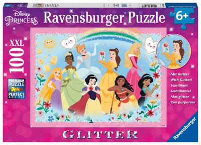 Ravensburger Disney prinses glitterpuzzel, 100st. xxl