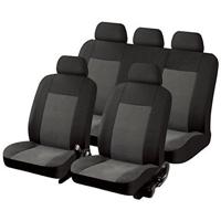 Car Plus stoelhoezenset Texas uni non woven zwart 11 delig - thumbnail