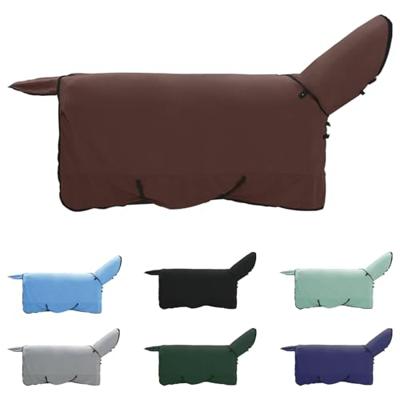 VidaXL Paardendeken volledig donkerbruin polyester VidaXL Paardendeken volledig donkerbruin polyester