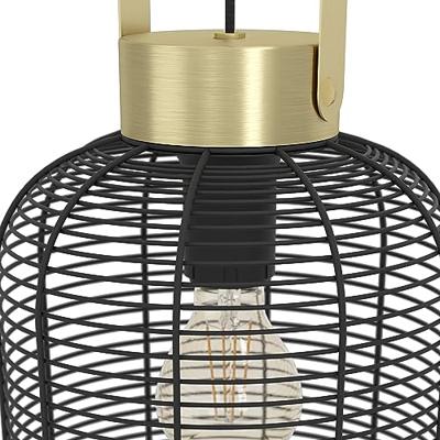 Eglo DraadlampRoundham Ø 22cm - zwart met goud - 43963