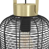 Eglo DraadlampRoundham Ø 22cm - zwart met goud - 43963 - thumbnail