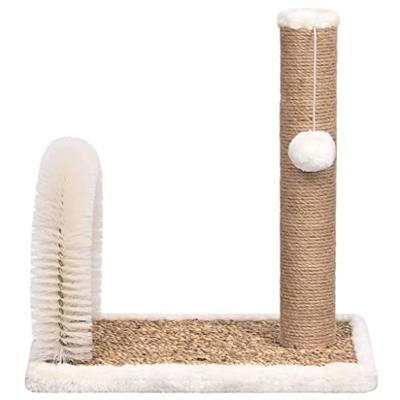 VidaXL Kattenkrabpaal met borstelboog en krabpaal