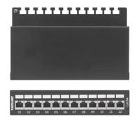 Intellinet 720915 12 poorten Patchpaneel CAT 6A Zwart Ingericht - thumbnail