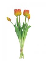 Bosje Tulpen Tulp Duchesse Classic oranje kunstbloem Buitengewoon de Boet - Buitengewoon de boet - thumbnail
