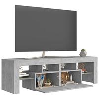 Tv-meubel met LED-verlichting 140x35x40 cm betongrijs - thumbnail
