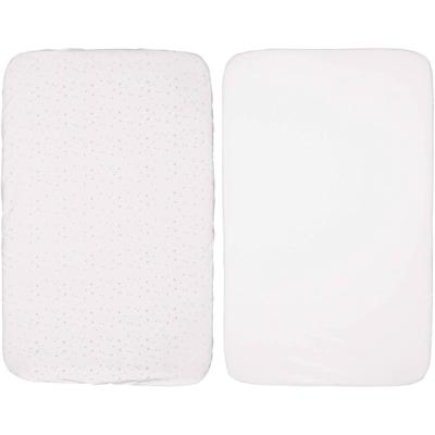 Chicco Hoeslakens Next2me Junior 84 X 50 Cm Katoen Wit 2-delig Chicco Hoeslakens Next2me Junior 84 X 50 Cm Katoen Wit 2-delig