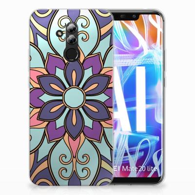 Huawei Mate 20 Lite | TPU Case | Purple Flower