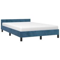 Bedframe zonder matras 120x200 cm fluweel donkerblauw - thumbnail
